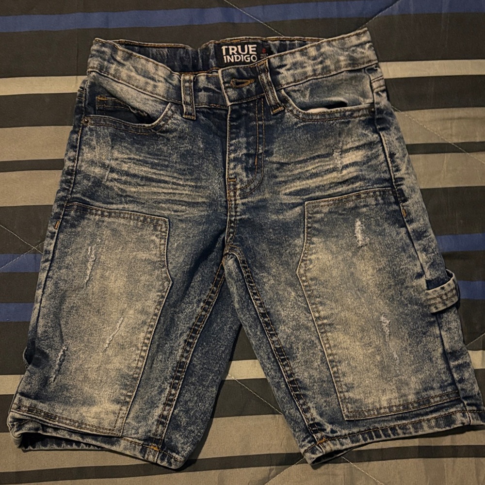 Indigo Boys Faded Blue Jean Shorts